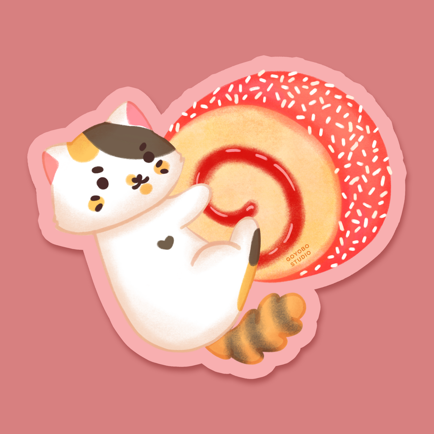 Pan Dulce Sticker - Rollo de coco