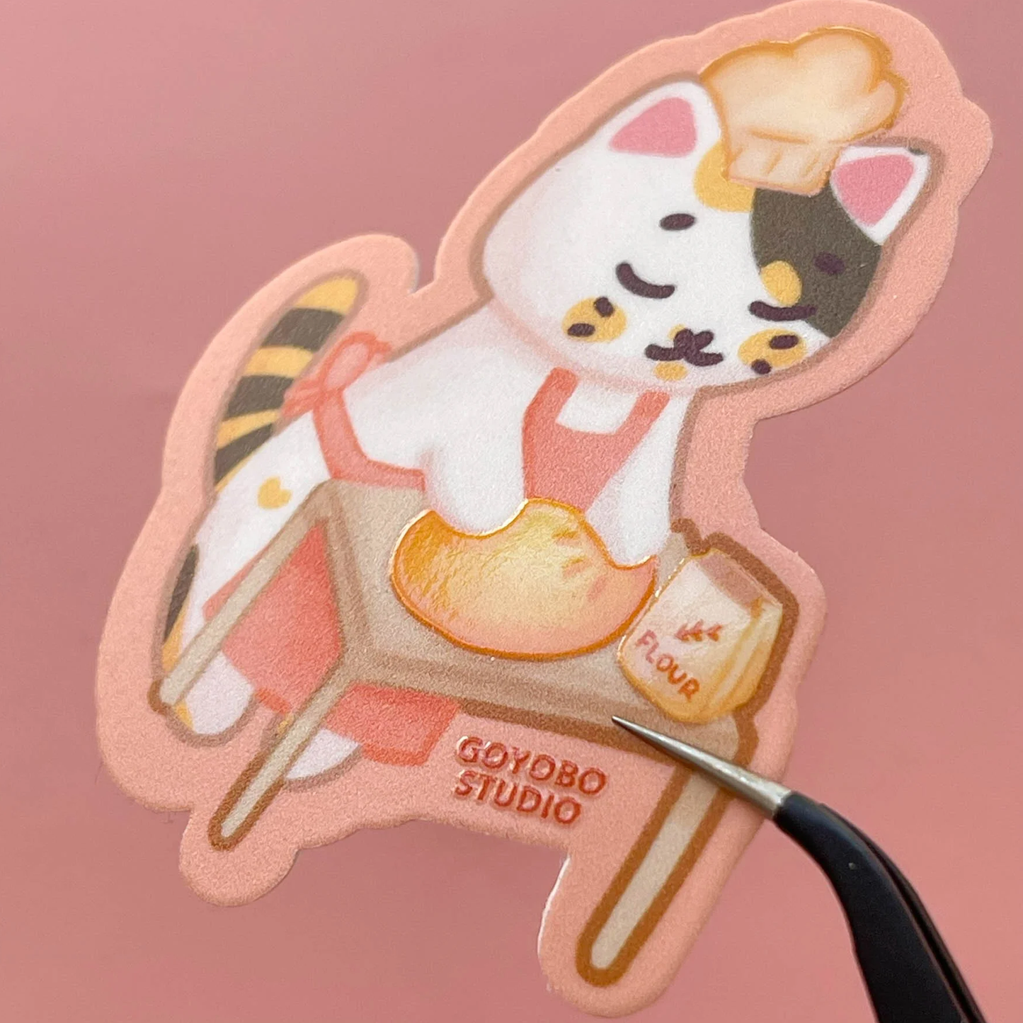 Goyobo making biscuits - Sticker