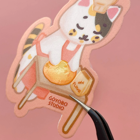 Goyobo making biscuits - Sticker