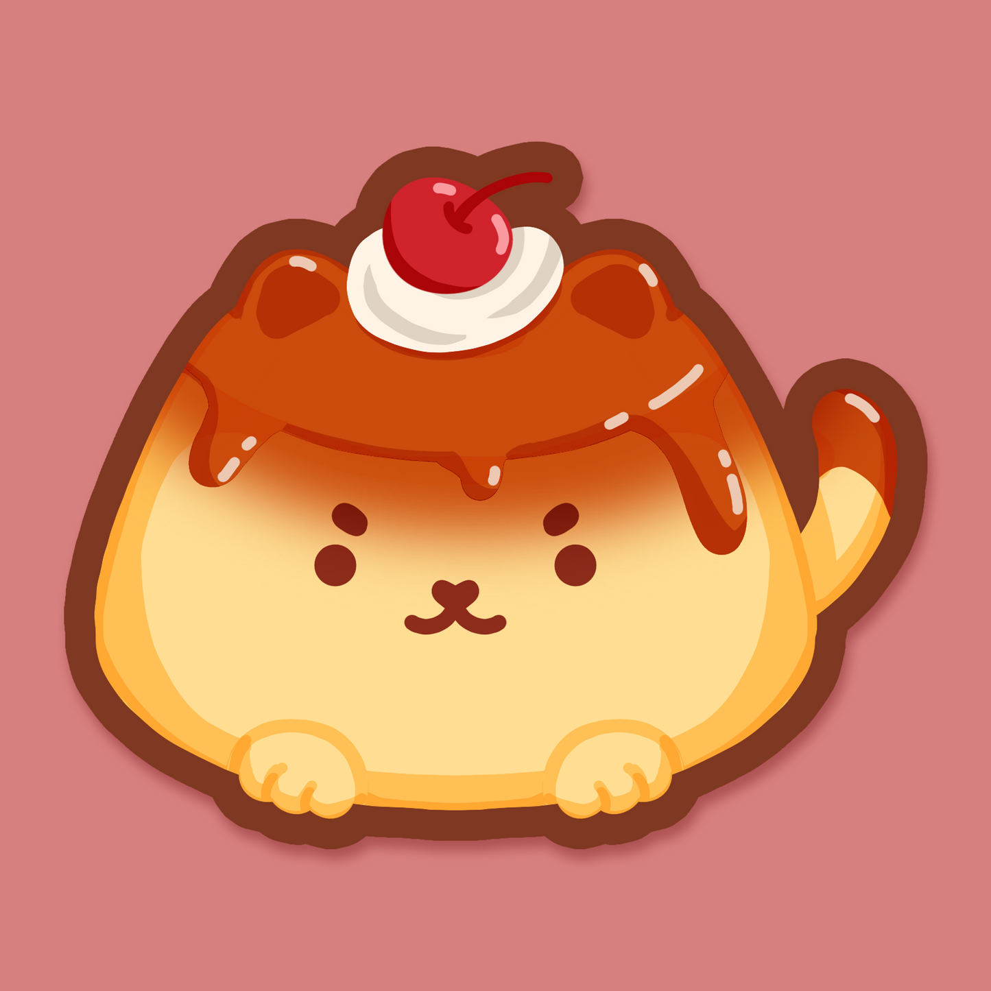 Pan Dulce Sticker - Flan