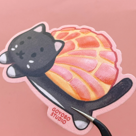 Concha de Fresa Sticker