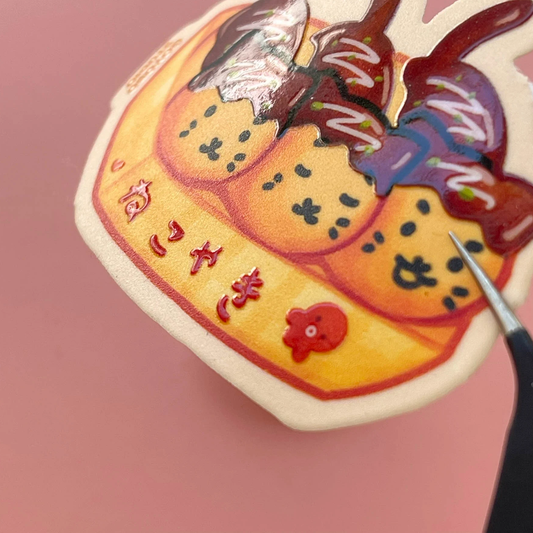 Takoyaki Cat Sticker
