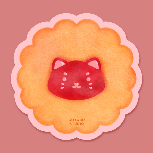 Pan Dulce Sticker - Galleta con jalea