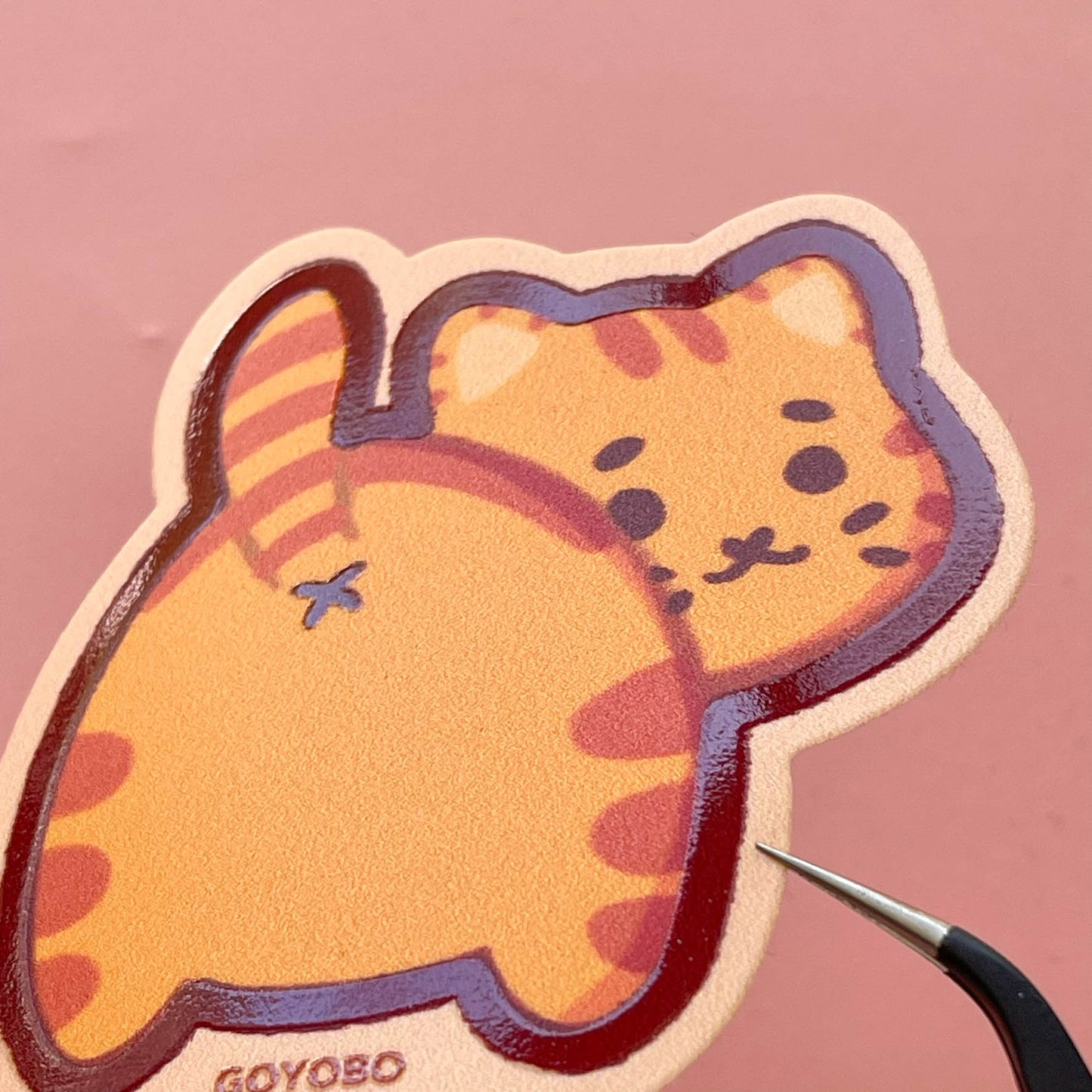 Cat Butt Sticker - Orange Cat