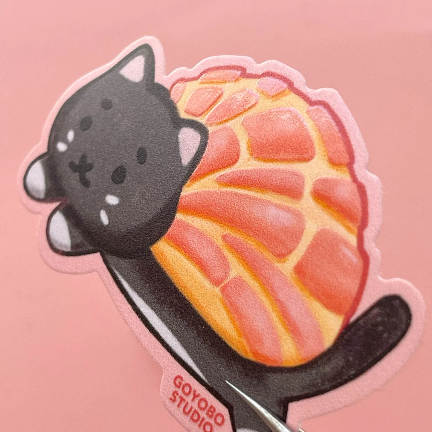 Concha de Fresa Sticker