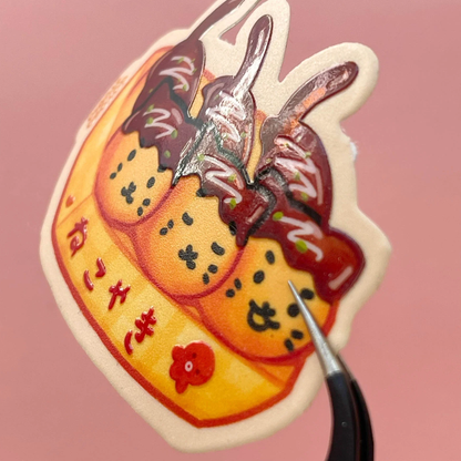 Takoyaki Cat Sticker