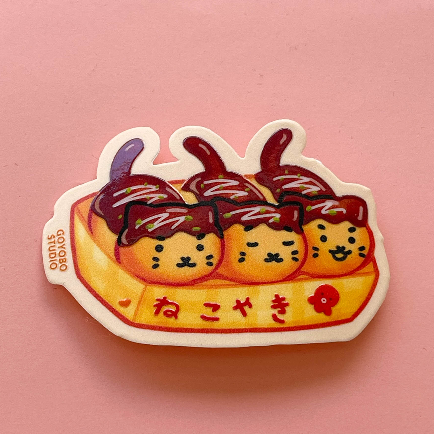 Takoyaki Cat Sticker