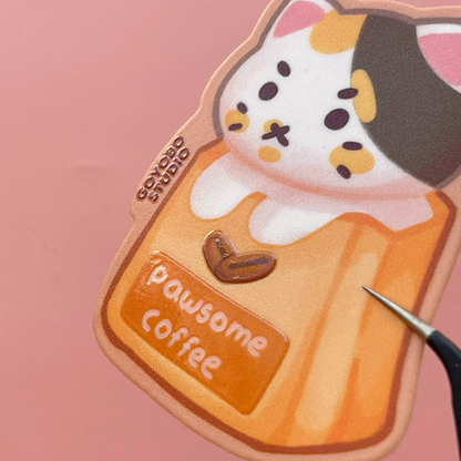 Pawsome Coffee Sticker
